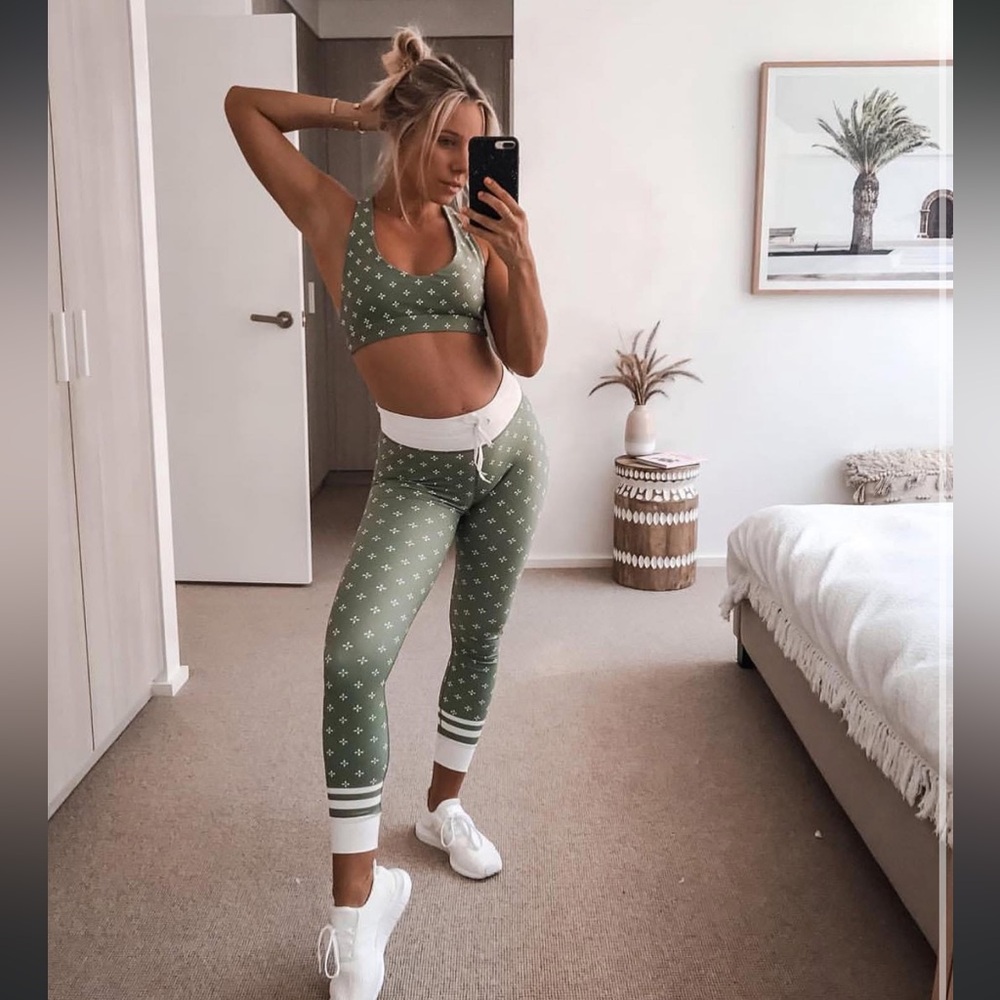 Sarah’s Day x Whitefox Jasmine Olive Bra & Tight Set